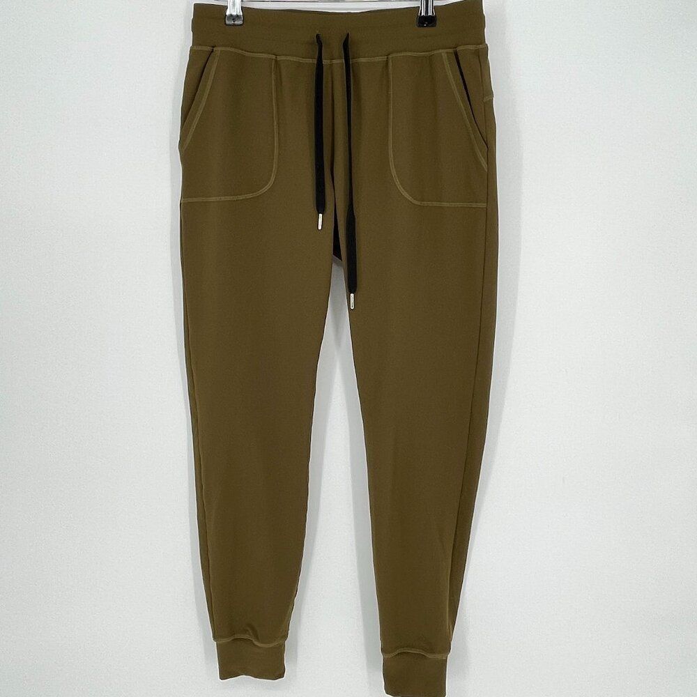 Zyia Unwind Jogger‎ Pants Women's Size Small in Olive Green Drawstring Pockets - Picture 2 of 8